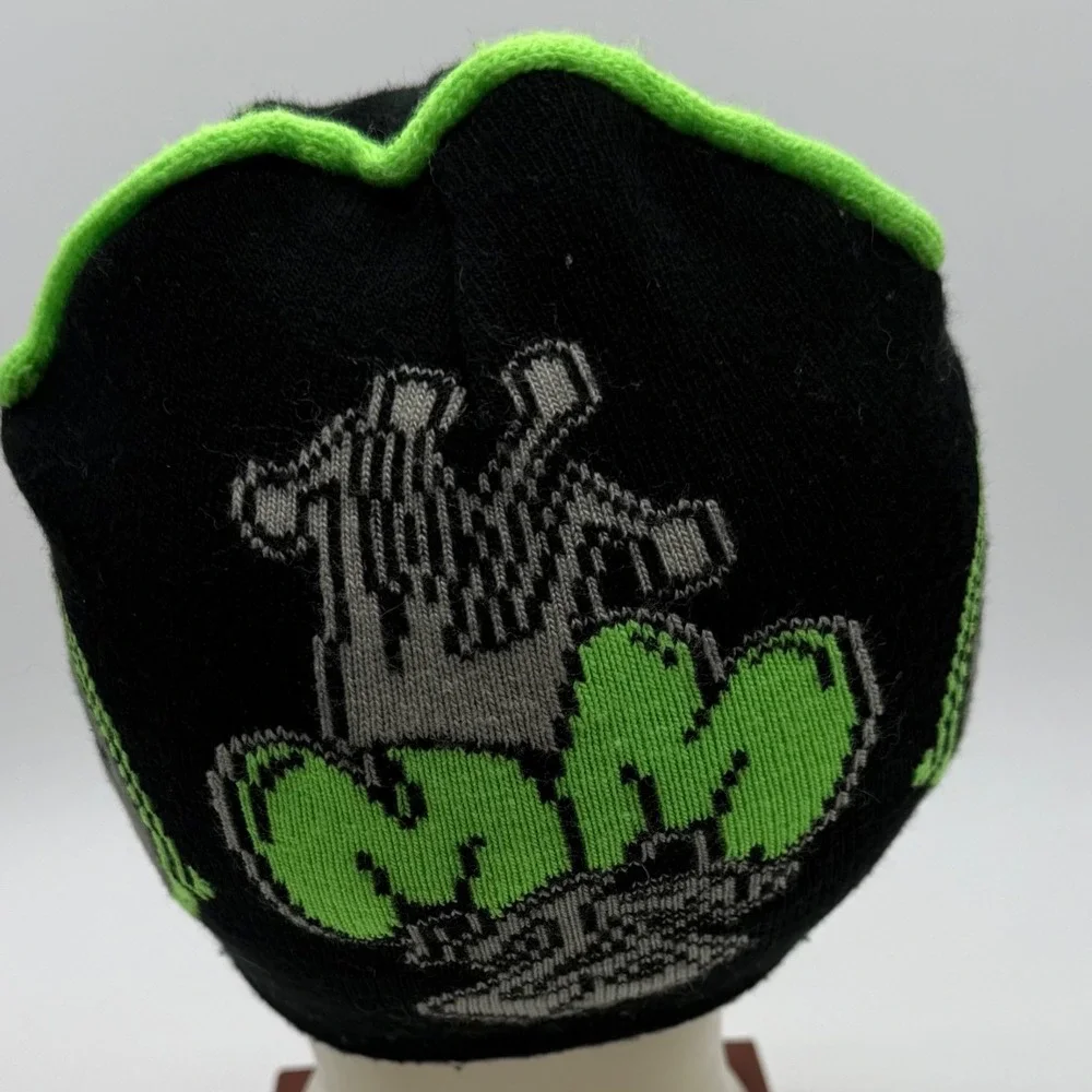 Disney Parks Youth Beanie Hat Black‎ Gray Green Mickey Mouse Knit Cap OS